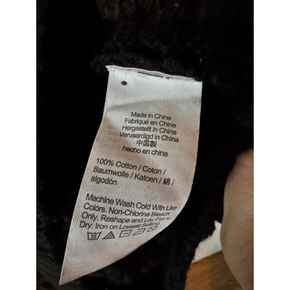 J. Crew Turtleneck Cotton Poncho Sweater M/L - Picture 8 of 11